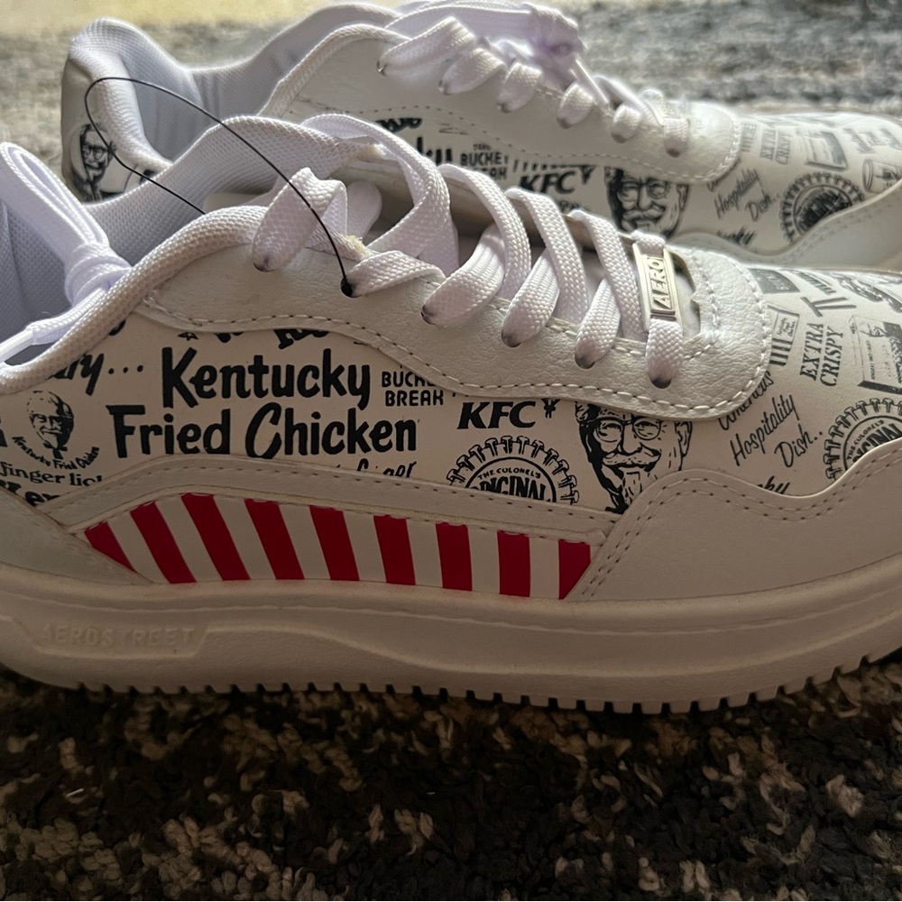 KFC Women Shoes - White and Red sz 7.5